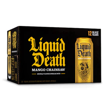 Liquid Death - Mango Chainsaw 500ml 12 Canettes