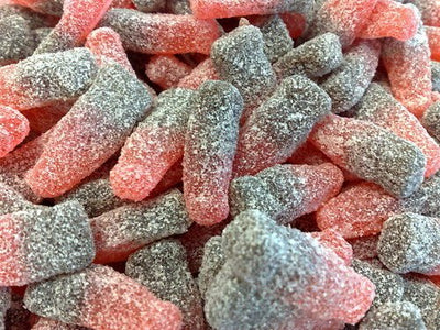 zure kers cola snoep, kers cola snoepjes
