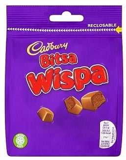 Cadbury - Bitsa Wispa 95 grammes