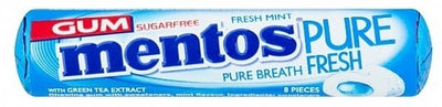 Mentos - Kaugummi Reine Frische Minze Zuckerfrei 16 Gramm