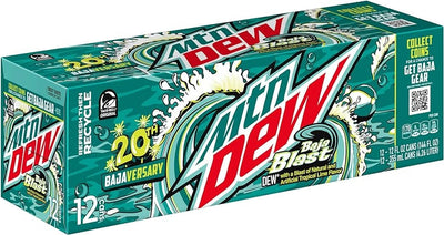 Mountain Dew - Baja Blast 355ml 12 Dosen