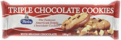 Merba - Biscuits triple chocolat 180 grammes