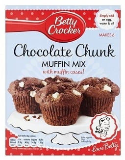 Betty Crocker - Préparation pour muffins aux pépites de chocolat 335 grammes (Produit du Royaume-Uni)