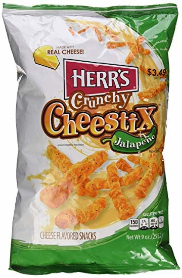 Herr's - Crunchy Cheestix Jalapeno 255 Gramm