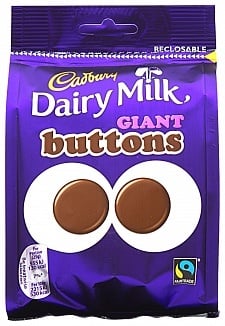 Cadbury - Dairy Milk Giant Buttons 119 Gramm