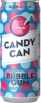 Candy Can – Sprudelnder Kaugummi ohne Zucker, 330 ml