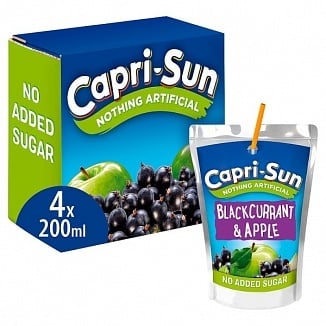 Caprisun – Schwarze Johannisbeere & Apfel, 4er-Packung