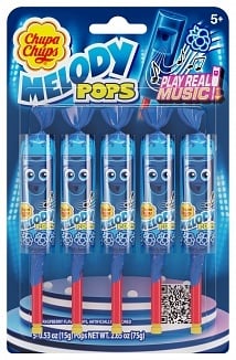 Chupa Chups - Melody Pops Framboise Bleue 75 grammes