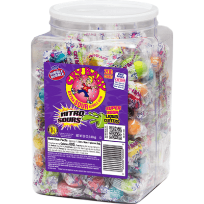 Dubble Bubble - Cry Baby Nitro Sours Bubble Gum Jar 200 Stück