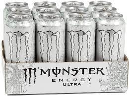 Monster - Ultra White 500ml 12 Canettes