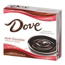 Pouding au chocolat noir Dove - 86 grammes