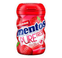 Mentos - Gomme Pure Fresh Erdbeere Curvy 70 Grammes