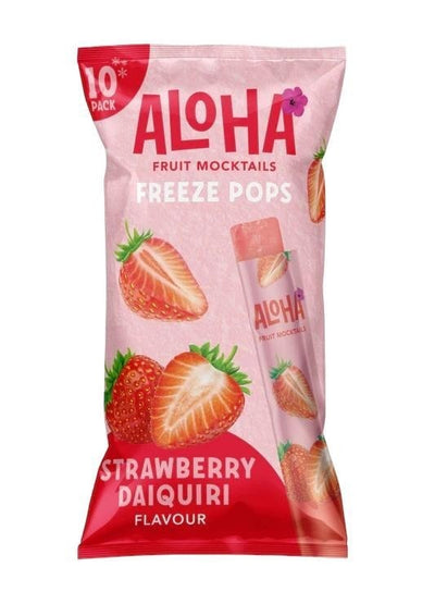 Aloha Mocktail – Erdbeer-Eis am Stiel, 10er-Packung