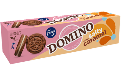 Fazer - Domino Salted Karamel Sandwich Biscuit 175 Gram