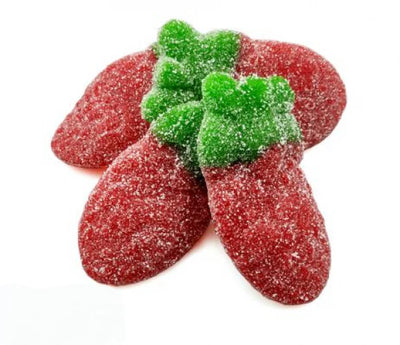 Fini - Fraises géantes acidulées (8,5 cm) 1 kg