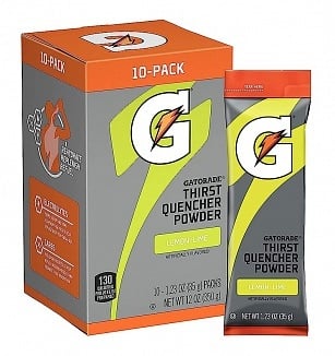 Gatorade - Poudre désaltérante Citron Vert 35 g, paquet de 10