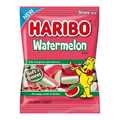 Haribo - Sachet de bonbons pastèque 116 grammes