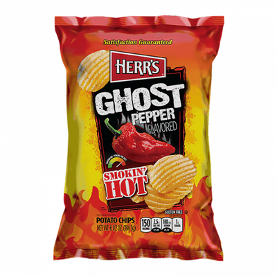 Herr's - Smokin' Hot Ghost Pepper Kartoffelchips 184,3 Gramm