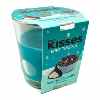 Hershey's - Kisses Duftkerze mit Minztrüffelgeschmack, 90 Gramm