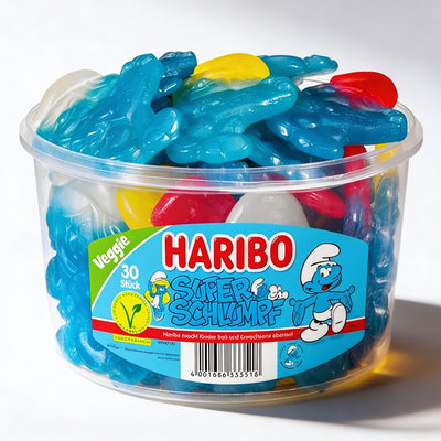 Haribo - Giant Smurfen 30 Stück 1440 Gram