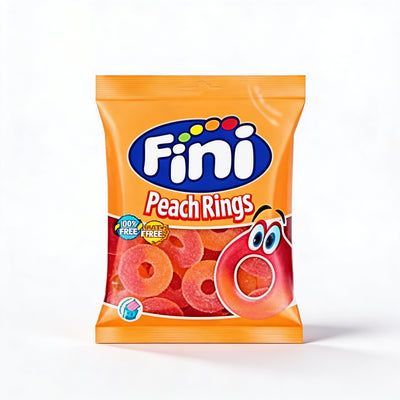 Fini - Rondelles de pêche 75 grammes (Halal)