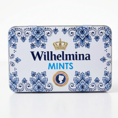 Wilhelmina - Mints Delfts Blauw Blikje 100 Gram