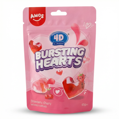 Amos - 4D Bursting Hearts 65 Gram