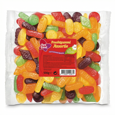 Red Band - Fruchtgummis, verschiedene Sorten, 500 Gramm