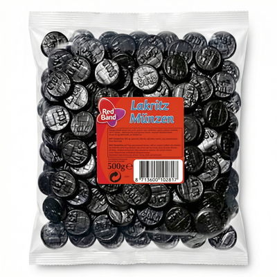 Red Band - Lakritz Munten 500 Gram