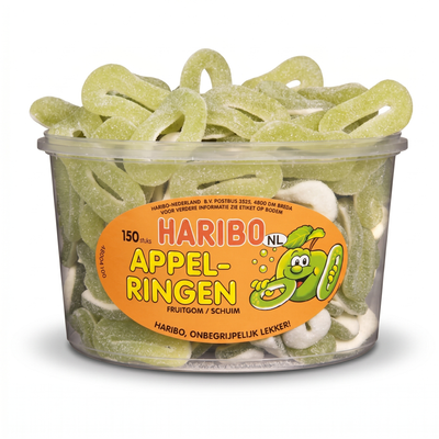Haribo Silo Zure Appelringen 150 Stück 1200 Gram