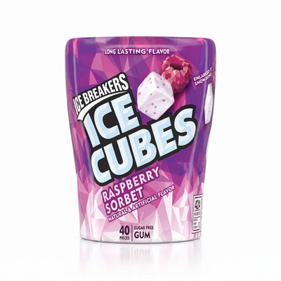 Ice Breakers - Eiswürfel Himbeersorbet 92 Gramm