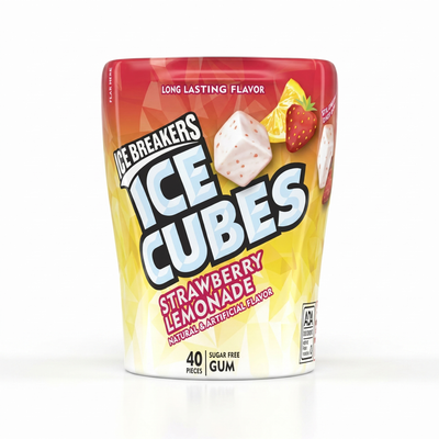 Ice Breakers - Ice Cubes Erdbeer-Limonade 92 Gramm