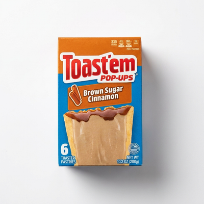 Toast'em POP-UPS - Gefrostete Zimt-Toastergebäcke mit braunem Zucker, 288 Gramm