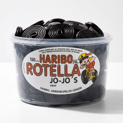 Haribo Silo Réglisse jo-jo's 150 Pièces 1500 Gram