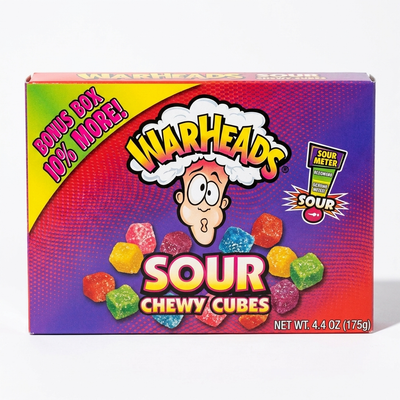 Warheads - Saure Kaubonbons, Videobox, 113 Gramm