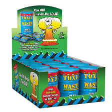 Toxic Waste - Blue Sour Candy Drum 42 Gram 12 Stück (Halal)