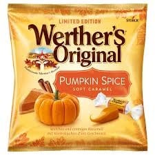 Werther's - Caramel mou à la citrouille épicée originale 180 grammes