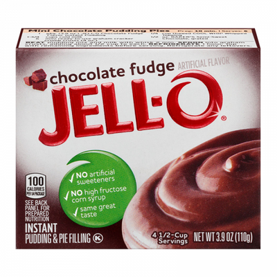 Jell-O - Préparation pour pouding au fudge au chocolat 110 grammes