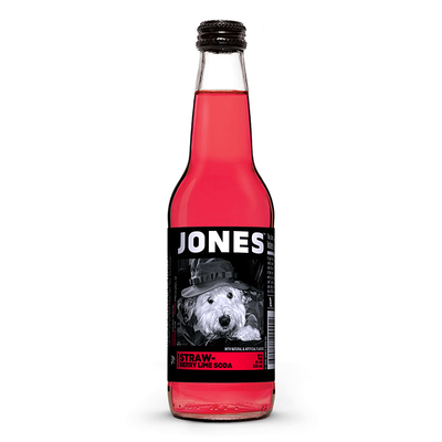 Jones Soda – Erdbeer-Limette 355 ml
