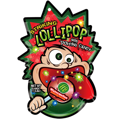 Striking - Lollipop with Popping Candy Watermelon 13.8 Gram