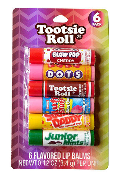Tootsie Roll - Lot de 6 baumes à lèvres