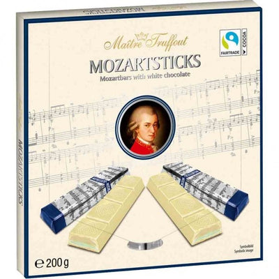 Maitre Truffout - Bâtonnets Mozart Weisse Schokolade 200 Grammes