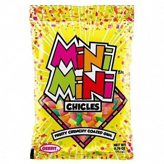 Mini Mini Chicles Gomme aux Fruits 22 Grammes