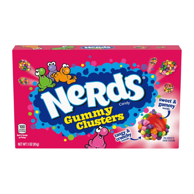 Nerds - Boîte de 85 grammes de bonbons gélifiés en grappes