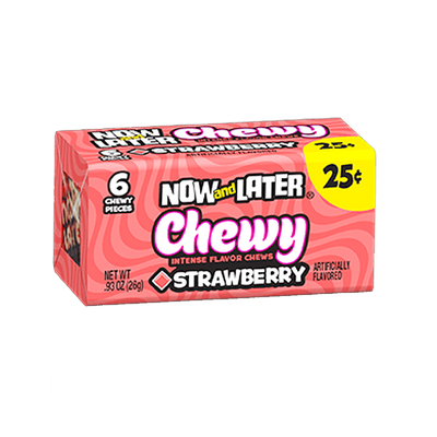 Now & Later - Fraise à mâcher 26 grammes