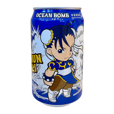 Ocean Bomb – Street Fighter Pfirsich-Sprudeltee 330 ml