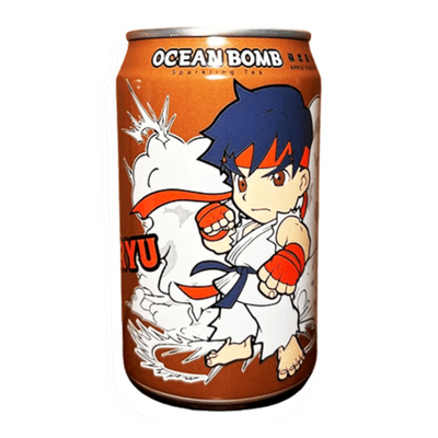 Ocean Bomb – Street Fighter Apfel-Sprudeltee 330 ml