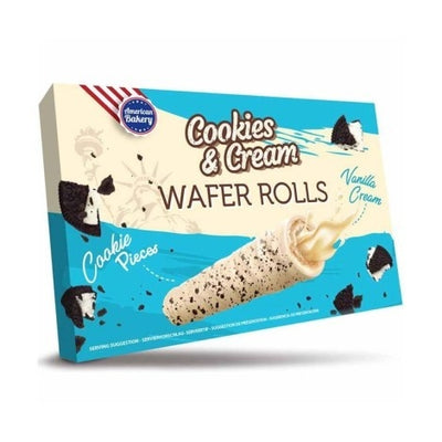 Boulangerie américaine - Gaufrettes Cookies & Cream 120 grammes