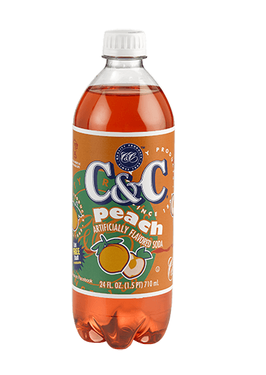 C&C Soda – Pfirsichflasche 710 ml
