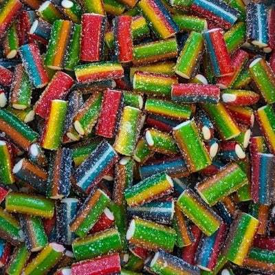 Dolce Plus - Mini Saure Regenbogen-Füllung Stifte 1 Kilo (Halal)